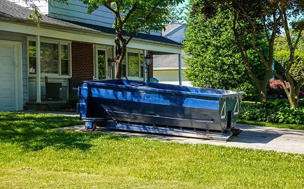 call the residential dumpster company in advance to schedule delivery and pick-up times that work best for you